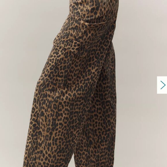 Damson Madder Dion Leopard Cargo Jean - Picture 4 of 10